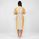 KORA Albornoz de rayas beige