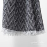 ZIGZAG Chal negro azulado
