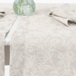 FLORA Camino de mesa beige