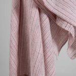 PURO Toalla de baño a rayas rosa