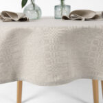 CAMPO Mantel redondo/ovalado beige