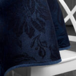 GARDA Mantel redondo/ovalado floral azul oscuro