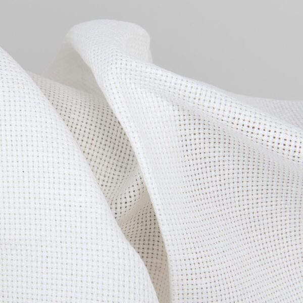 Linen cotton white canvas fabric texture