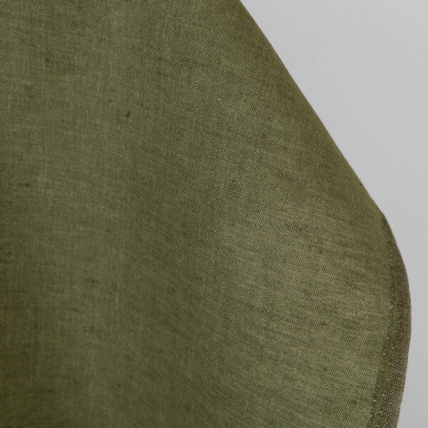 Tejido de lino verde oscuro melange - Imagen 2