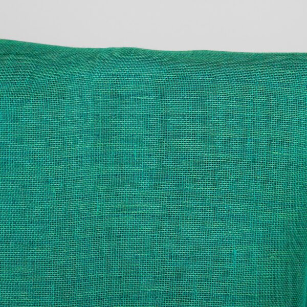 Tela de lino de doble cara azul y verde frío - Imagen 4