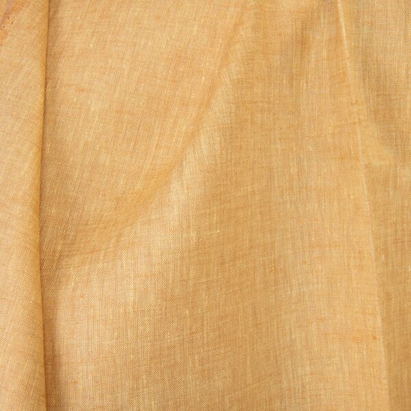 Tejido de lino amarillo claro y mezcla de arcilla - Imagen 4