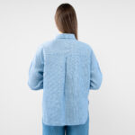 ODILE WEST Camisa azul a rayas
