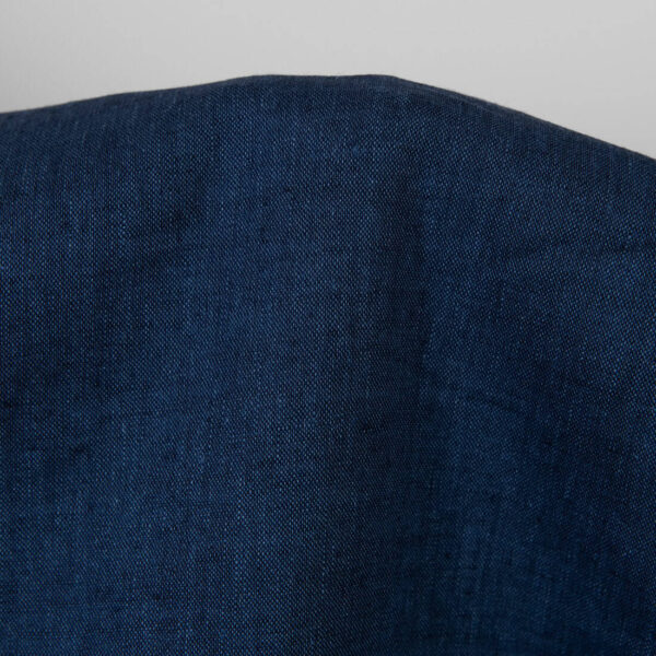 Tejido de lino azul marino oscuro - Imagen 3