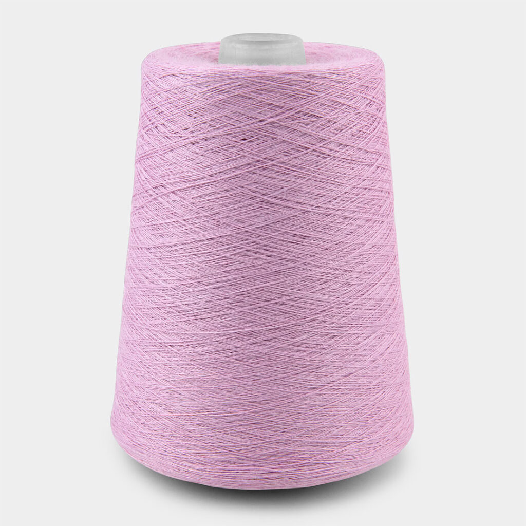 Linen yarn pink lavender