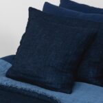 FONDA Funda de cojín azul-negro