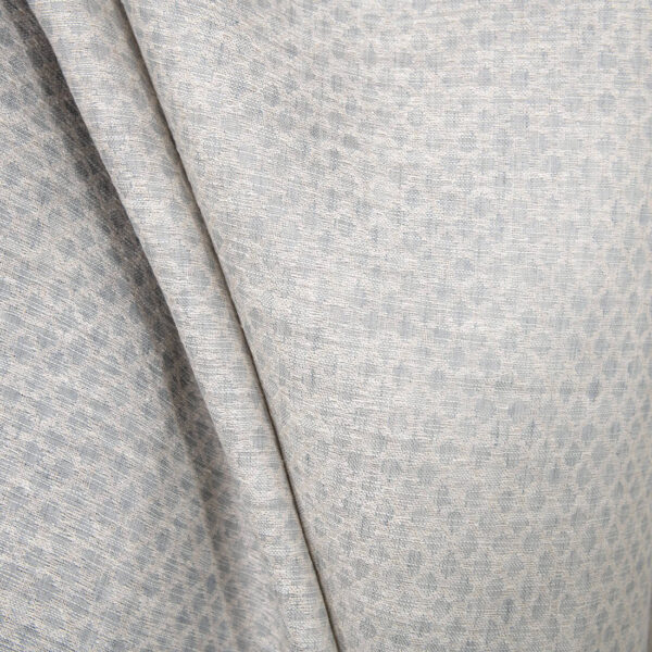 Linen cotton fabric grey beige diamonds double-layer