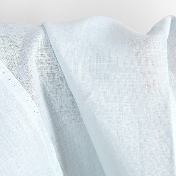 Linen fabric in illusion blue colour texture